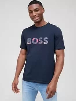BOSS TeeArt T-Shirt - Dark Blue, Dark Blue, Size 3XL, Men