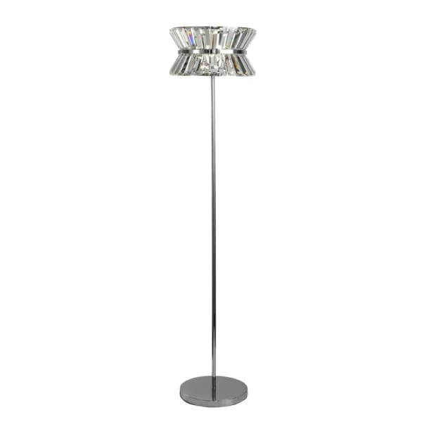 Searchlight Uptown 3 Light Floor Lamp - Chrome