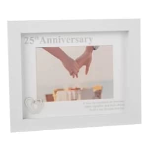 Modern White 6x4 Anniversary Frame