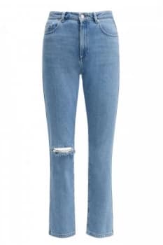 French Connection High Rise Straight Jeans Blue