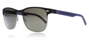Tommy Hilfiger 1401/s Sunglasses Matte Black / Blue R51 56mm
