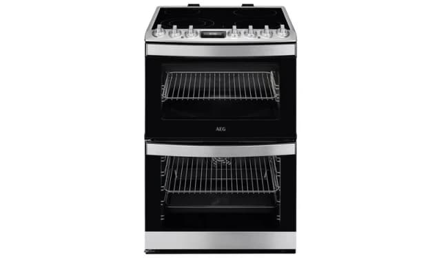 AEG 6000 SteamBake CCB6741ACM 60cm Electric Cooker with Ceramic Hob - Stainless Steel - A Rated