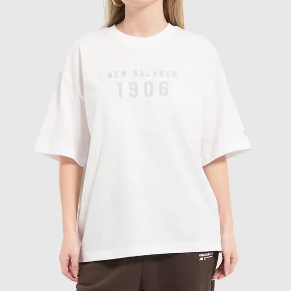 New Balance 1906 oversized t-shirt in white