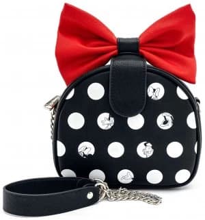 Mickey Mouse Loungefly - Minnie Shoulder Bag Black red white