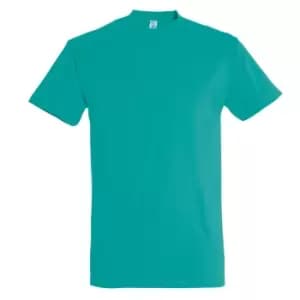 SOLS Mens Imperial Heavyweight Short Sleeve T-Shirt (XXL) (Caribbean Blue)