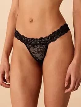 Accessorize Lace Thongs Set of Three, Multi, Size L, Women