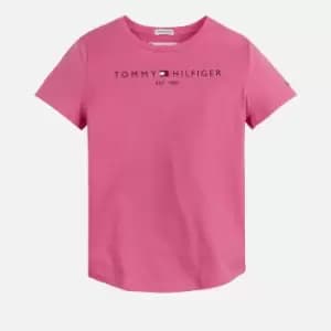 Tommy Hilfiger Girls Essential T-Shirt - Pink Alert - 10 Years