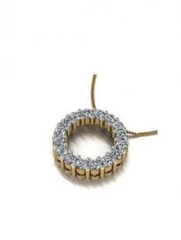 Moissanite Lady Lynsey 1Ct Circle Pendant