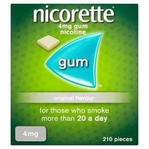 Nicorette 4mg Original Gum 210x Pieces