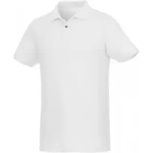 Elevate Mens Beryl Short Sleeve Organic Polo Shirt (3XL) (White)