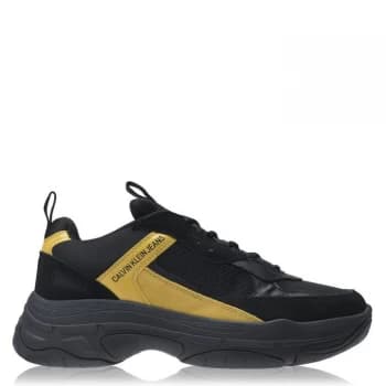 Calvin Klein Jeans Marvin Mesh Trainers - Black/Yellow