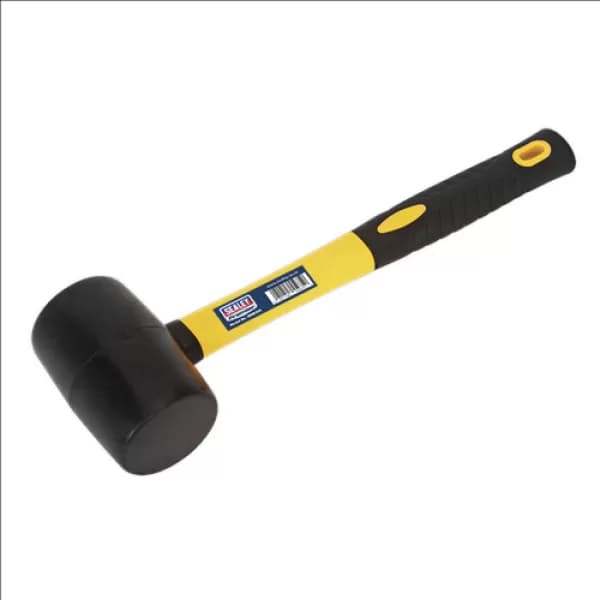 Genuine SEALEY RMB100 Rubber Mallet 1lb Fibreglass Shaft