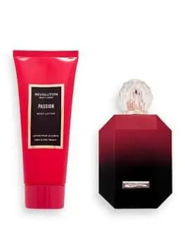 Revolution Beauty London Revolution Passion Eau de Toilette & Body Lotion Gift Set, One Colour, Women