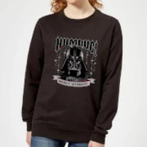 Star Wars Darth Vader Humbug Womens Christmas Sweatshirt - Black