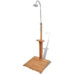 Wooden Garden Shower Vidaxl brown