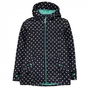 Gelert Coast Waterproof Jacket Junior - Navy Polka Dot