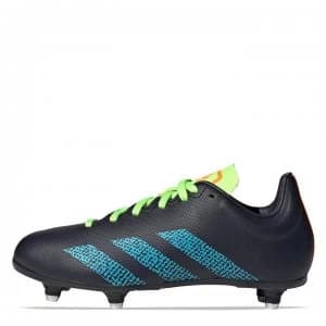 adidas adidas Kakari Junior SG Rugby Boots - Ink/Cyan/Green