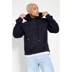 I Saw It First Navy Drawstring Long Sleeve Hoodie - Blue