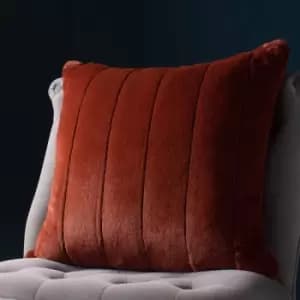 Paoletti Empress Large Polyester Filled Cushion Rust