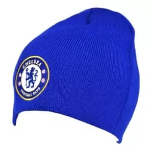 Chelsea FC Beanie (One Size) (Royal Blue)