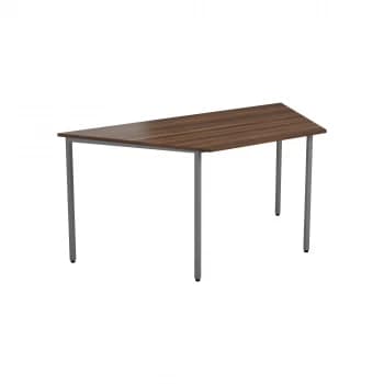 Trapezoidal Multipurpose Table 18mm Top 1600 x 800 - Dark Walnut