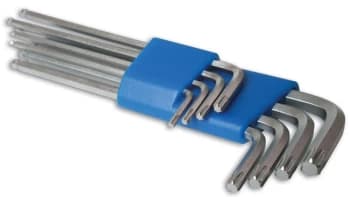Laser Tools 4180 Star/Hex Key Set - 8pc Silicon Steel
