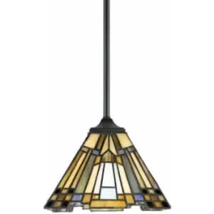 1 Bulb Ceiling Pendant Light Fitting Valiant Bronze LED E27 100W Bulb