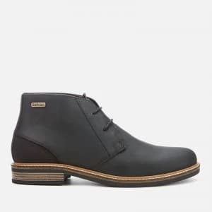 Barbour Mens Readhead Leather Chukka Boots - Black - UK 10