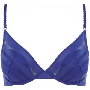 HEIDI KLUM INTIMATES Nightshade Fling Contour Plunge Bra - Cobalt