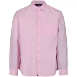Regatta Mens Bard Coolweave Organic Cotton Long Sleeve Shirt L- Chest 41-42' (104-106.5cm)