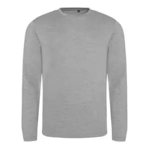 AWDis Mens Long Sleeve Tri-Blend T-Shirt (M) (Heather Grey)