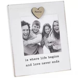 Family Caring Words Magnet Frame