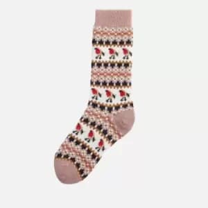 Barbour Terrier Fairisle Knit Socks - M