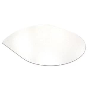 Floortex Cleartex Ultimat Polycarbonate Chair Mat Contoured for Low to Medium Pile Carpet Protection 1250x990mm Clear
