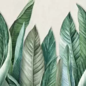 Grandeco Life Digital Mural Digi Bananier - Green