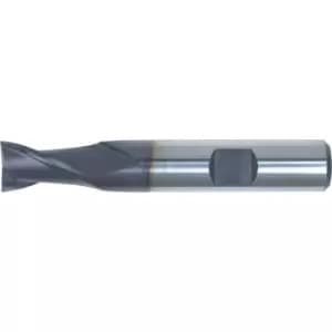 18.00MM HSS-Co 8% 2 Flute Weldon Shank Short Series Slot Drills - TiAlN Coated