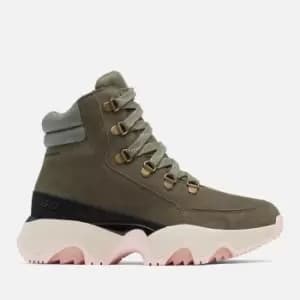 Sorel Womens Kinetic Impact Hiking Boots - Stone Green/Chalk - UK 3