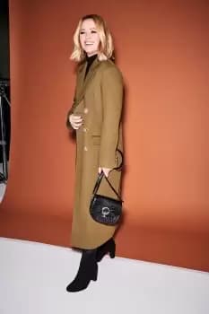 Longline Military Button Coat