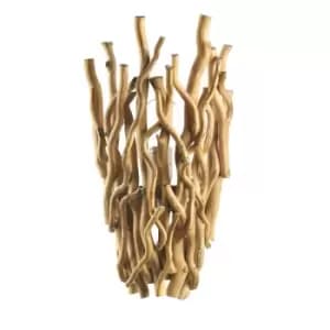 Agar Wall Lamp, Natural Wood