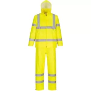 Portwest Hi Vis Packaway Rainsuit Yellow 3XL 31"