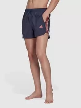 adidas Performance Very Short Length Retro Split Swim Shorts, Navy, Size S, Men