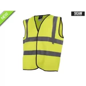 Scan SCAHVWM Hi-Vis Waistcoat Yellow M (41in)