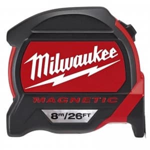 Milwaukee Premium Magnetic Tape Measure Imperial & Metric 25ft / 8m 27mm