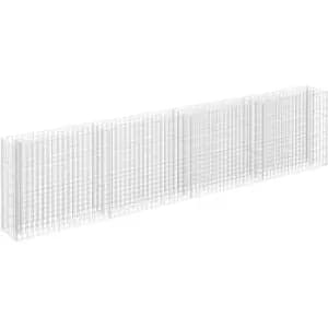 Vidaxl - Gabion Raised Bed Galvanised Steel 360x30x90cm Silver