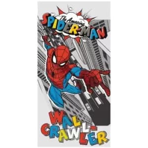 Spider-Man Pop Art Cotton Beach Towel (One Size) (Red/Blue/Grey) - Red/Blue/Grey