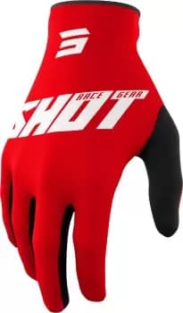 Shot Raw Burst Motocross Gloves, white-red, Size 2XL, white-red, Size 2XL