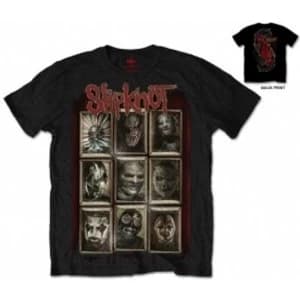 Slipknot New Masks Mens Blk T Shirt: XXL