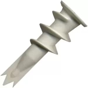 Fischer - 35mm Nylon Self Drill Plasterboard Fixing With Screw - Pack of 100 - Silver