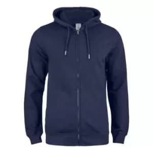 Clique Mens Premium Organic Cotton Full Zip Hoodie (S) (Dark Navy)
