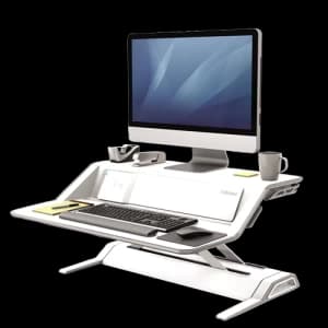 Fellowes Lotus DX Sit Stand Workstation White 8081101